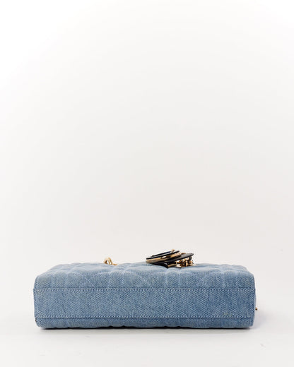 Dior Blue Denim Small Lady D Joy Bag