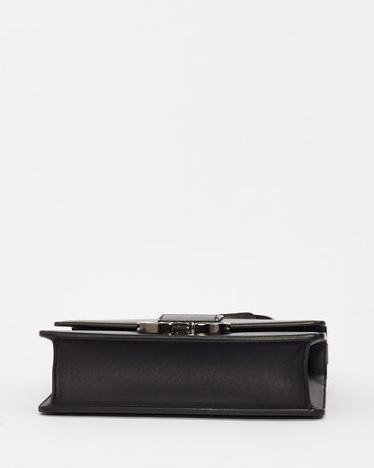 Dior Black Smooth Leather 30 Montaigne Bag with Black Hardware