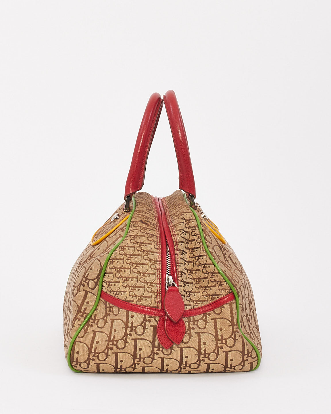 Dior Beige Canvas Monogram Rasta Bowler Bag