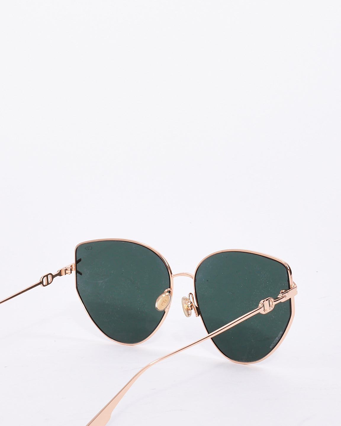 Dior Gold Metal Cat Eye Frame Gypsy DDB07 Sunglasses