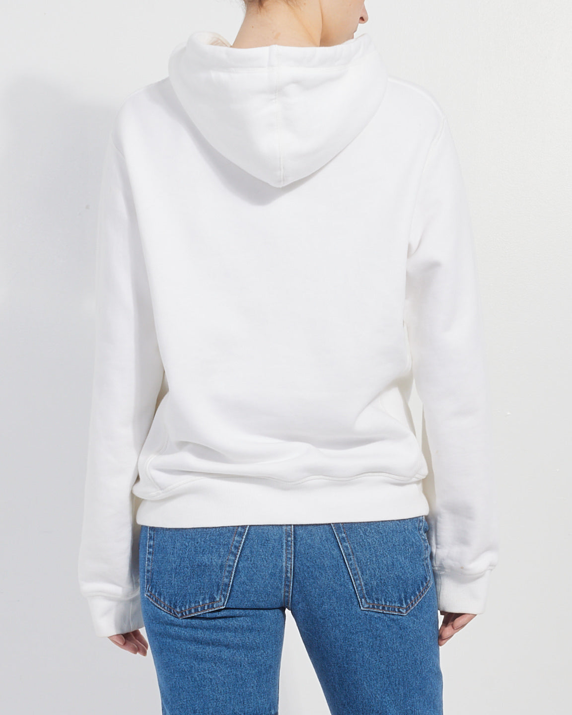 Dior White Cotton Floral Logo Hoodie - S/M