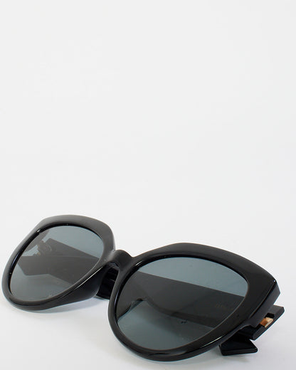 Dior Black Acetate DDiorF Cat Eye Sunglasses
