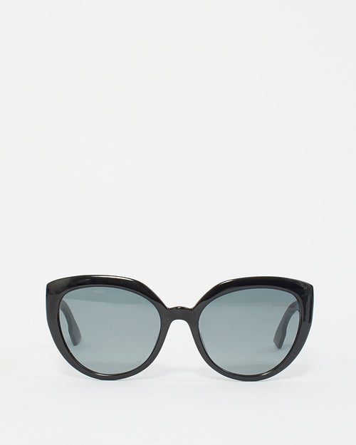 Dior Black Acetate DDiorF Cat Eye Sunglasses