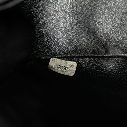Black Chanel Quilted Lambskin Half Moon Single Flap Crossbody Bag