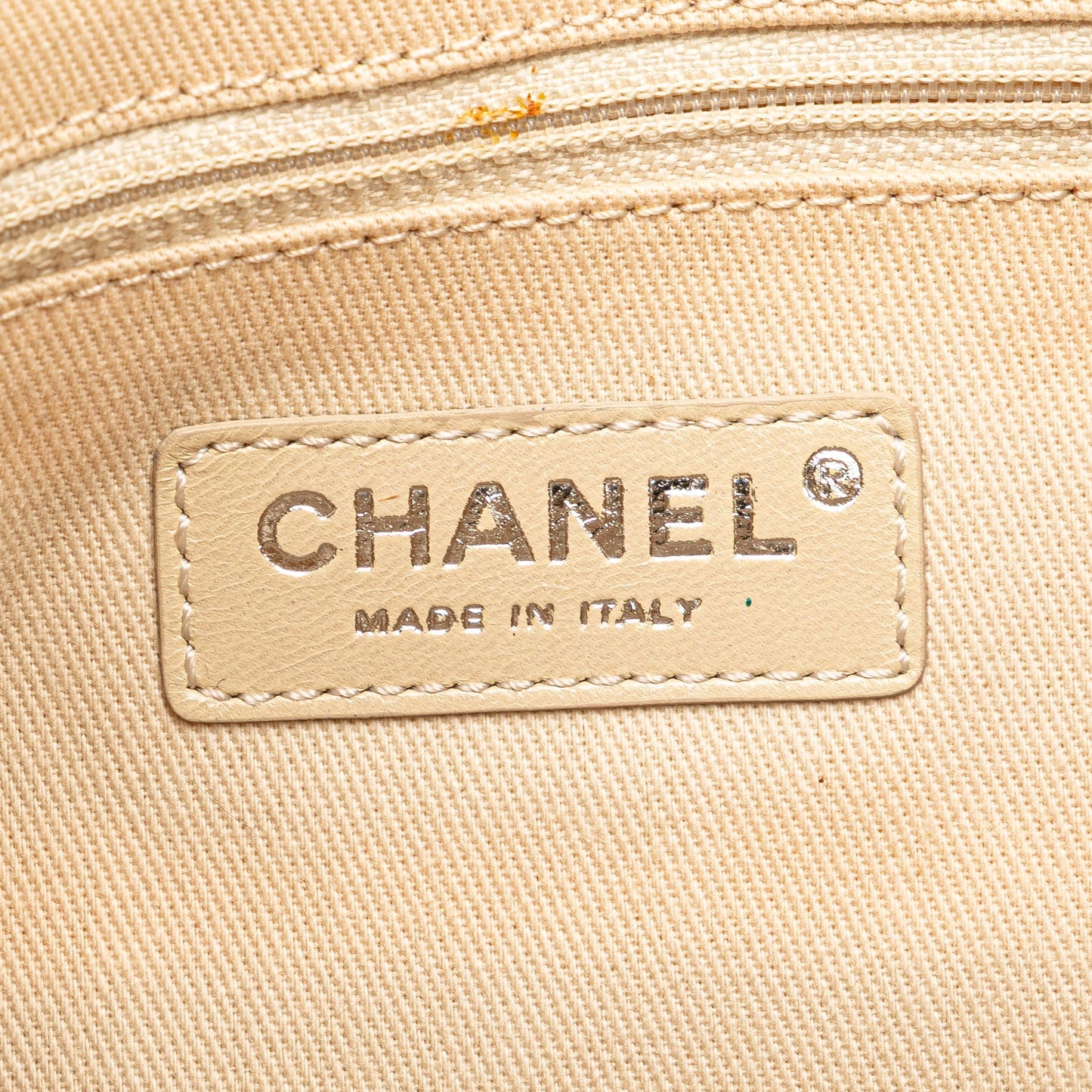 Brown Chanel Large CC Woven Straw Shopping Tote Satchel