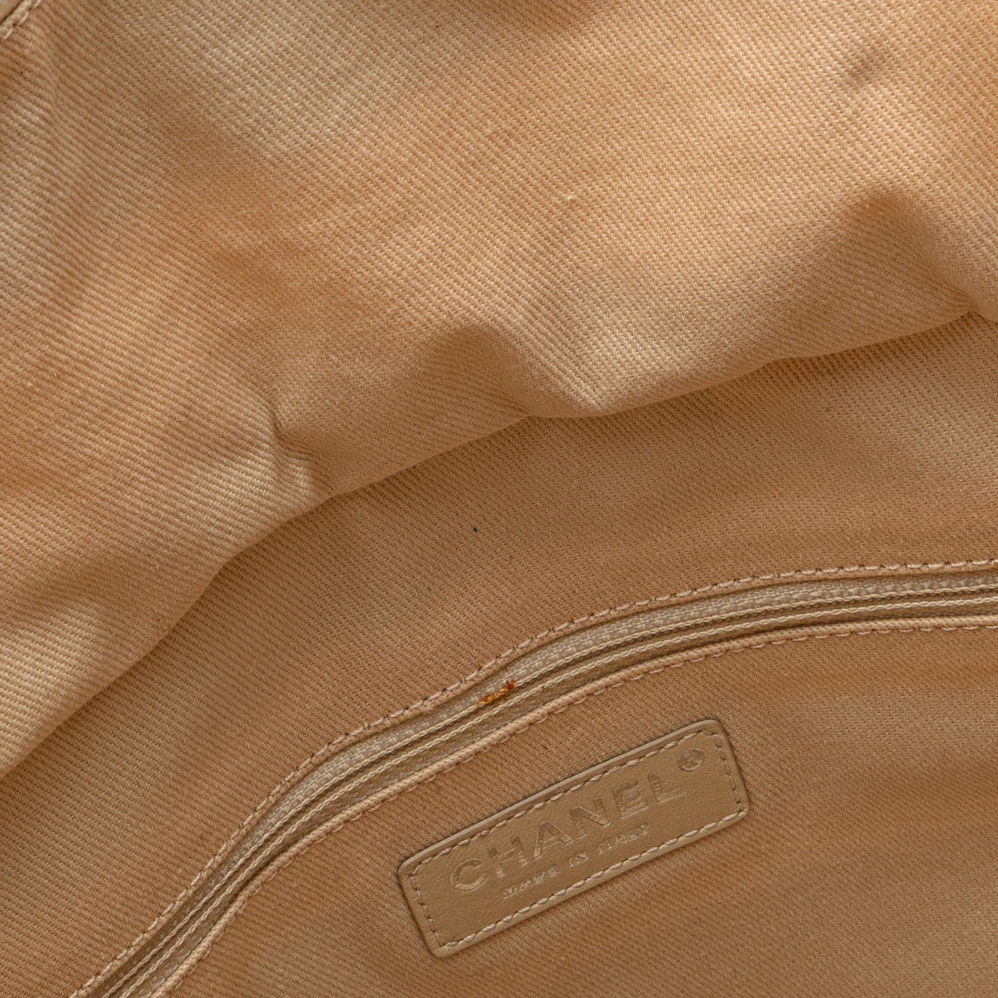 Brown Chanel Large CC Woven Straw Shopping Tote Satchel