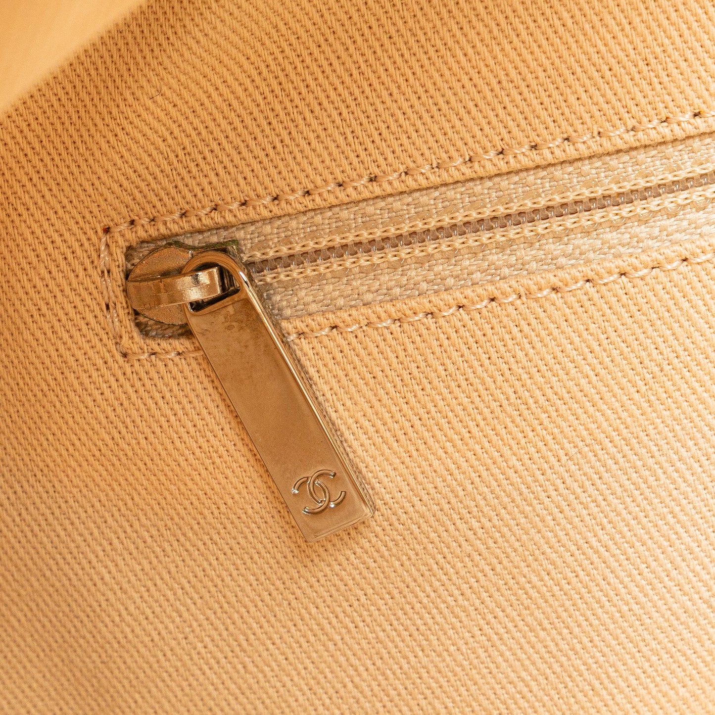 Brown Chanel Large CC Woven Straw Shopping Tote Satchel