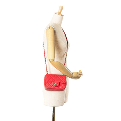 Chanel Sac Mini Square Classic Lambskin Single Flap