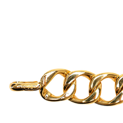 Gold Chanel Gold Plated Medallion Chain Belt