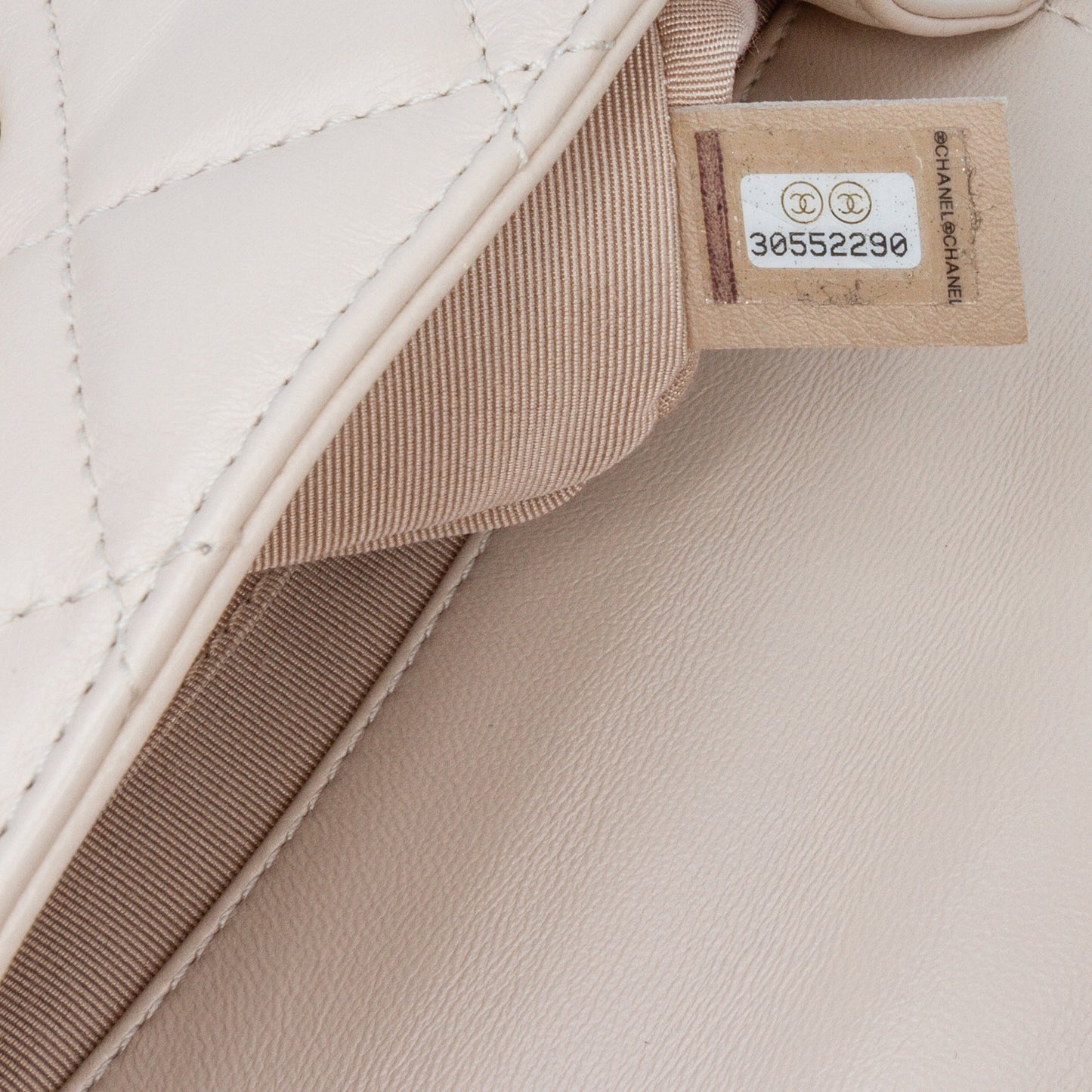 Brown Chanel Small Lambskin Button On Top Flap Crossbody Bag