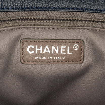Blue Chanel Caviar Grand Shopping Tote
