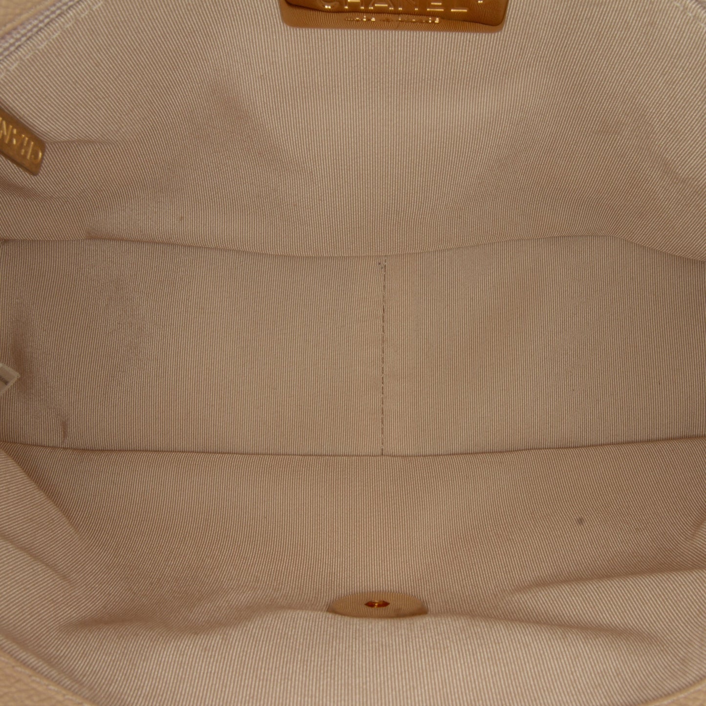 Beige Chanel Medium Crochet and Calfskin 19 Flap Bag Satchel
