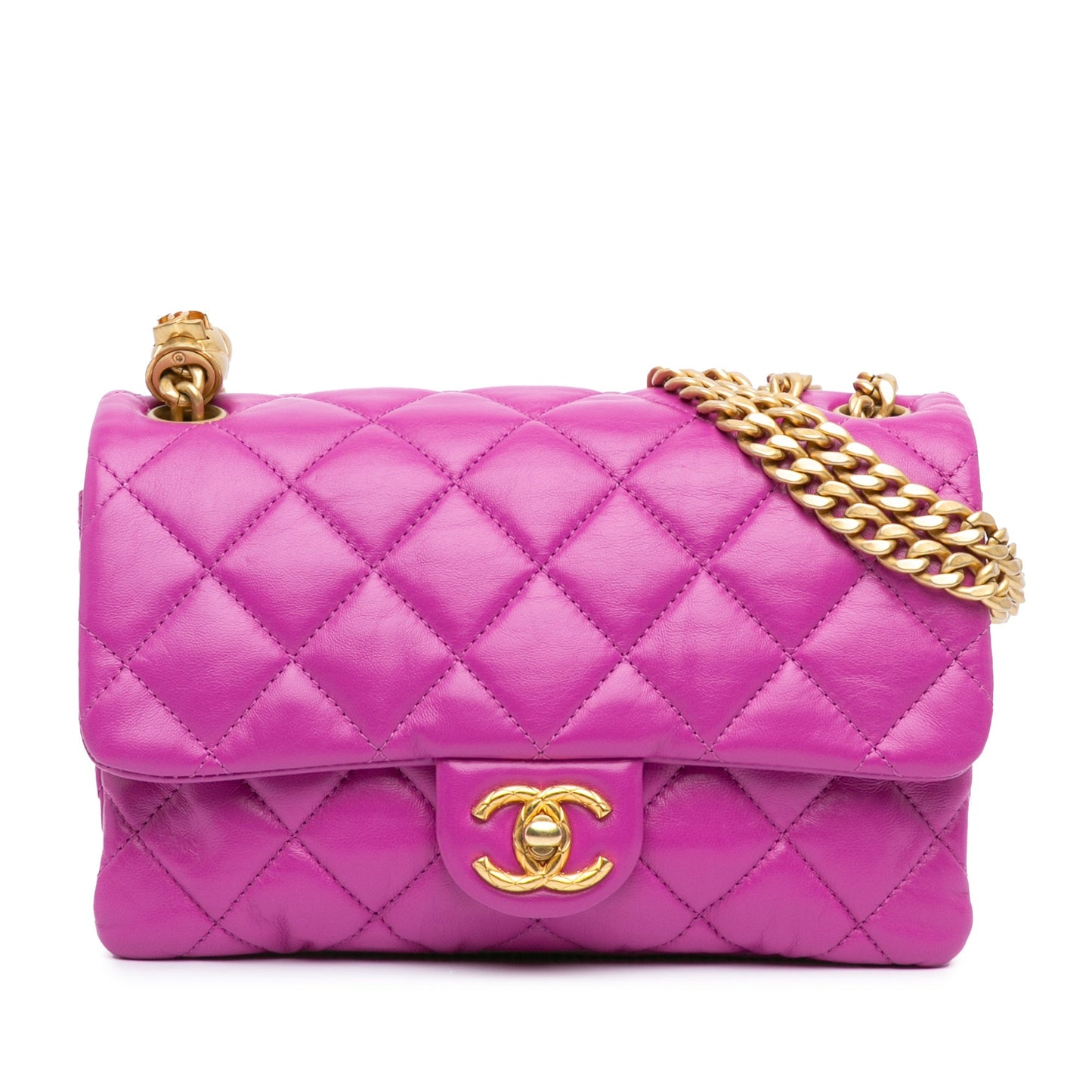 Chanel Sac Small Quilted Lambskin Pillow Crush Flap