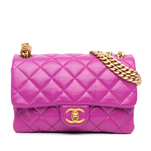 Chanel Sac Small Quilted Lambskin Pillow Crush Flap