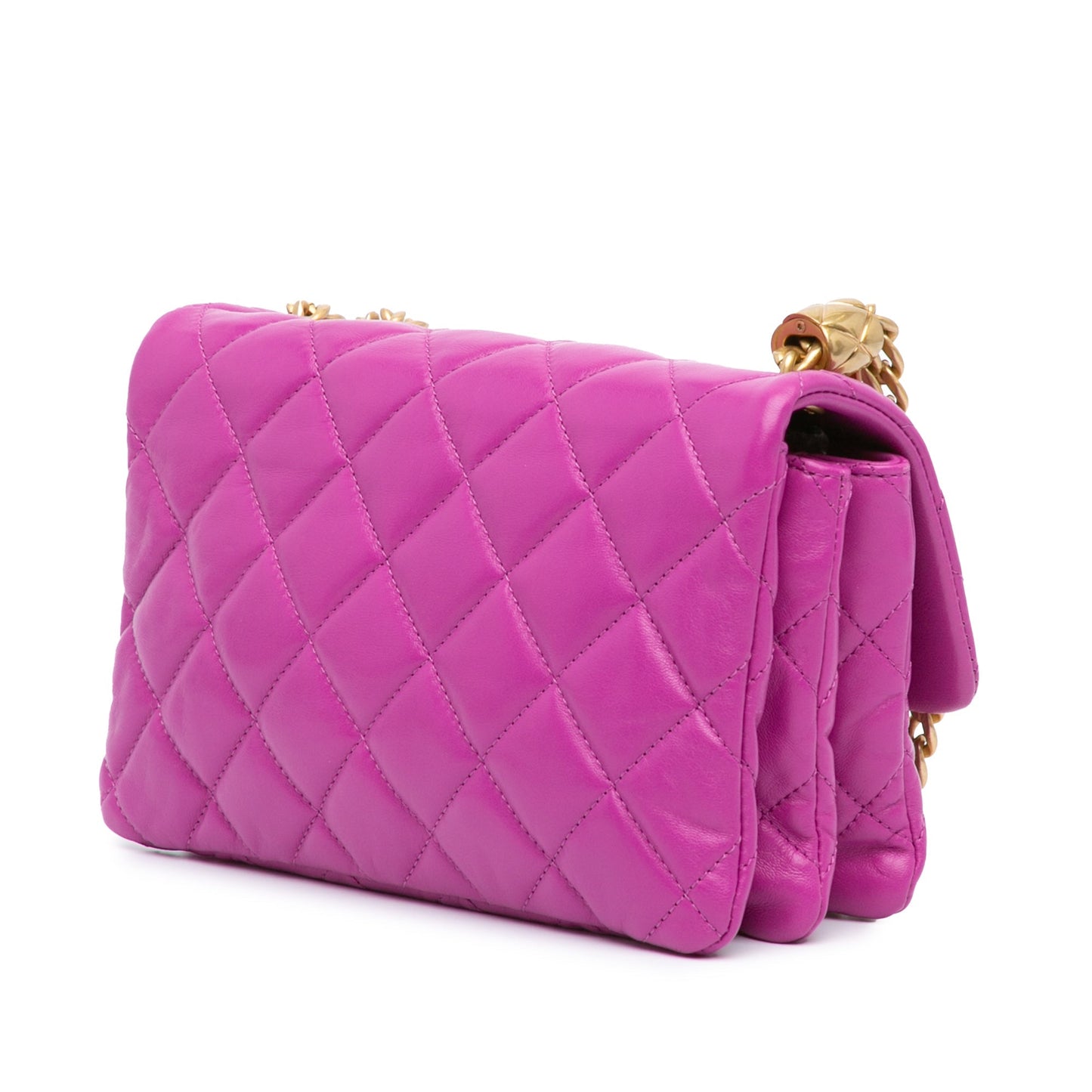 Chanel Sac Small Quilted Lambskin Pillow Crush Flap