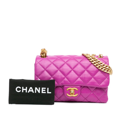 Chanel Sac Small Quilted Lambskin Pillow Crush Flap
