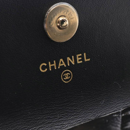 Black Chanel Quilted Calfskin Maxi Pearls Clutch With Chain Crossbody Bag