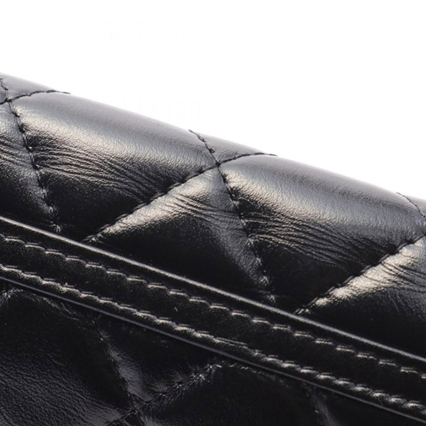 Black Chanel Quilted Calfskin Maxi Pearls Clutch With Chain Crossbody Bag
