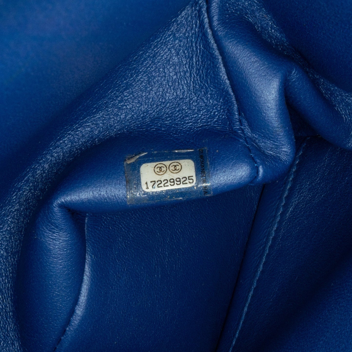 Blue Chanel Jumbo Classic Patent Double Flap Shoulder Bag