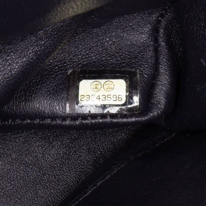 Blue Chanel Medium Classic Lambskin Double Flap Shoulder Bag