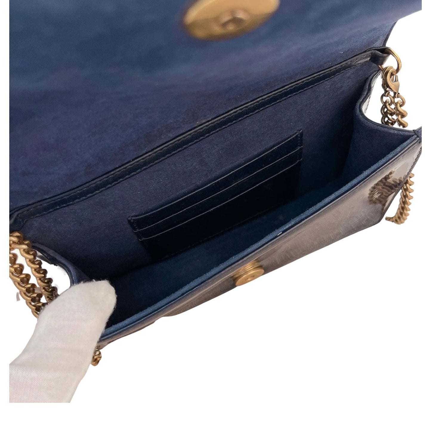 Dior Diorama Woc Patent Blue GHW