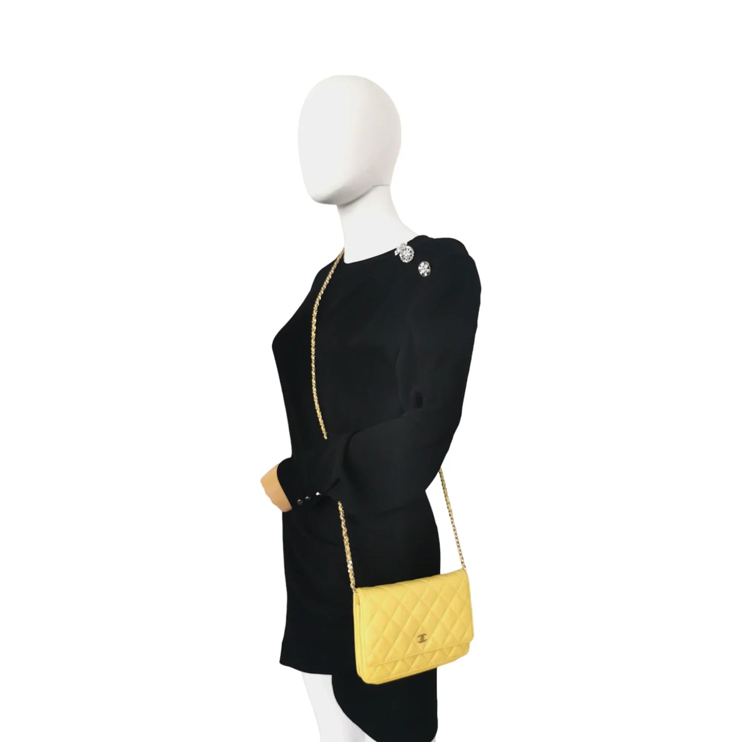 Chanel WoC Yellow Lambskin Gold
