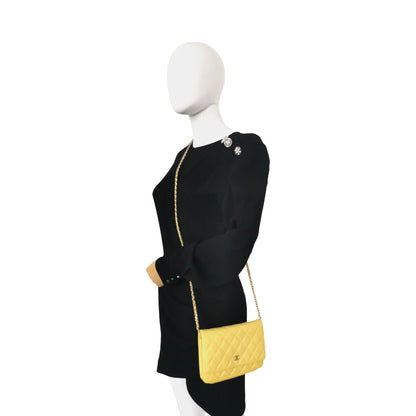 Chanel WoC Yellow Lambskin Gold