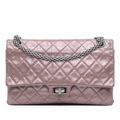 Chanel Sac Reissue 2.55 Aged Metallic Calfskin Double Flap 226