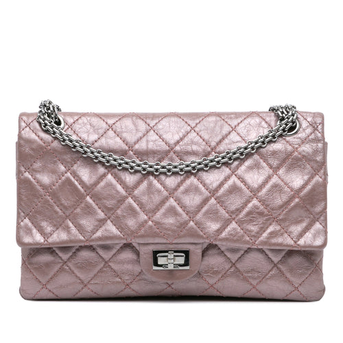 Chanel Sac Reissue 2.55 Aged Metallic Calfskin Double Flap 226