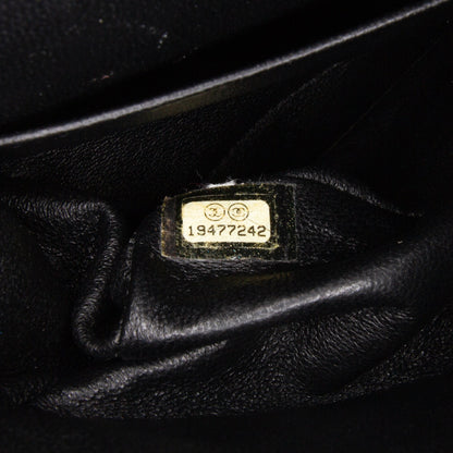 Black Chanel Medium Classic Jersey Double Flap Shoulder Bag