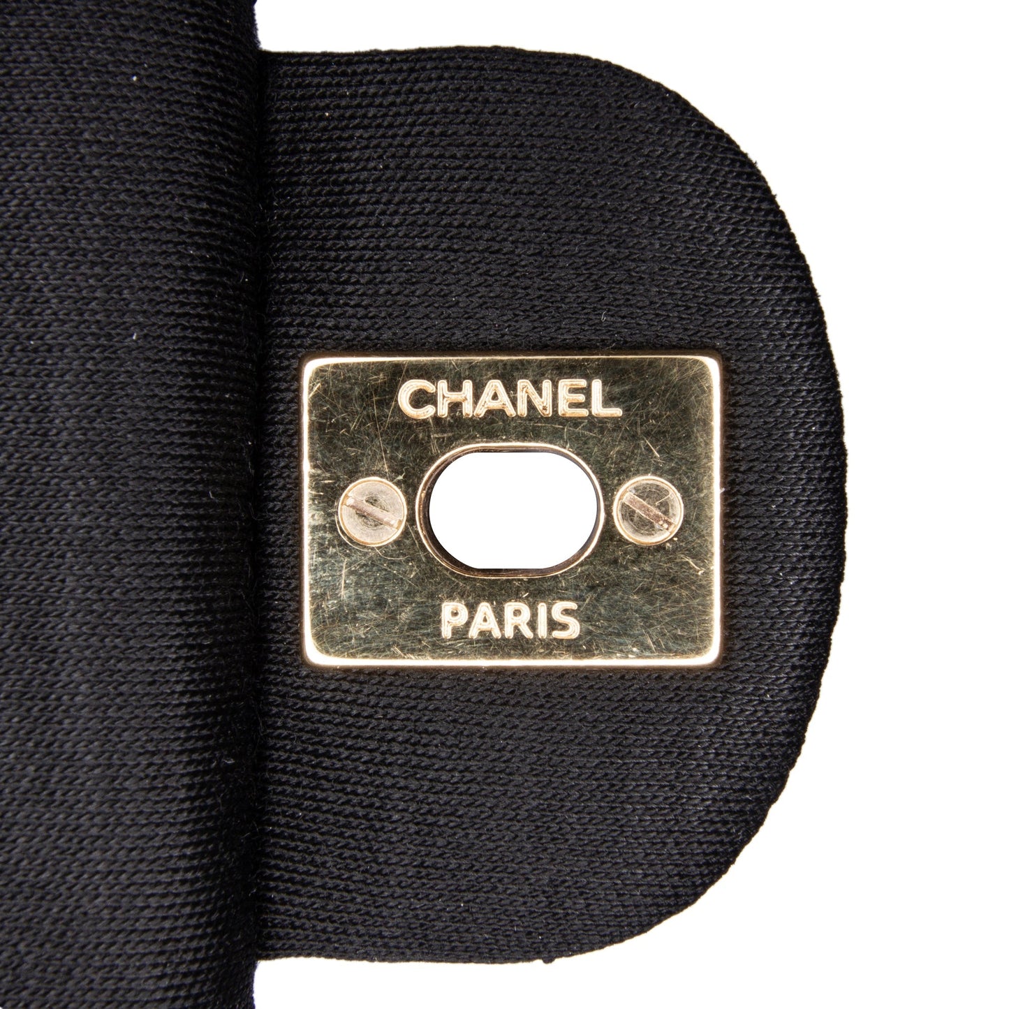 Black Chanel Medium Classic Jersey Double Flap Shoulder Bag