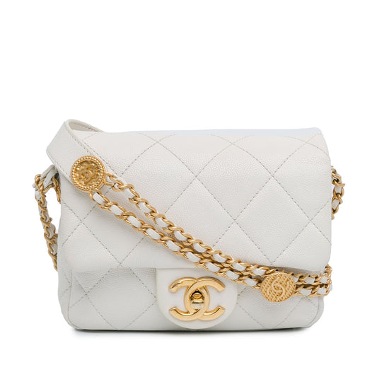 Chanel Sac Mini Caviar Twist Your Buttons Flap
