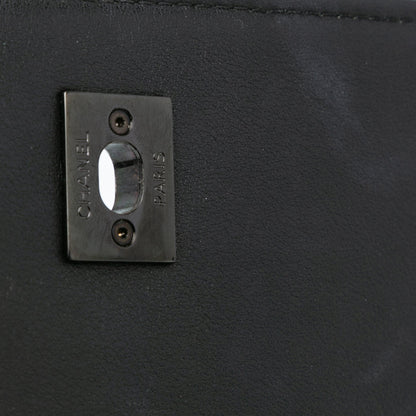Black Chanel Mini Calfskin Propeller Flap Crossbody Bag