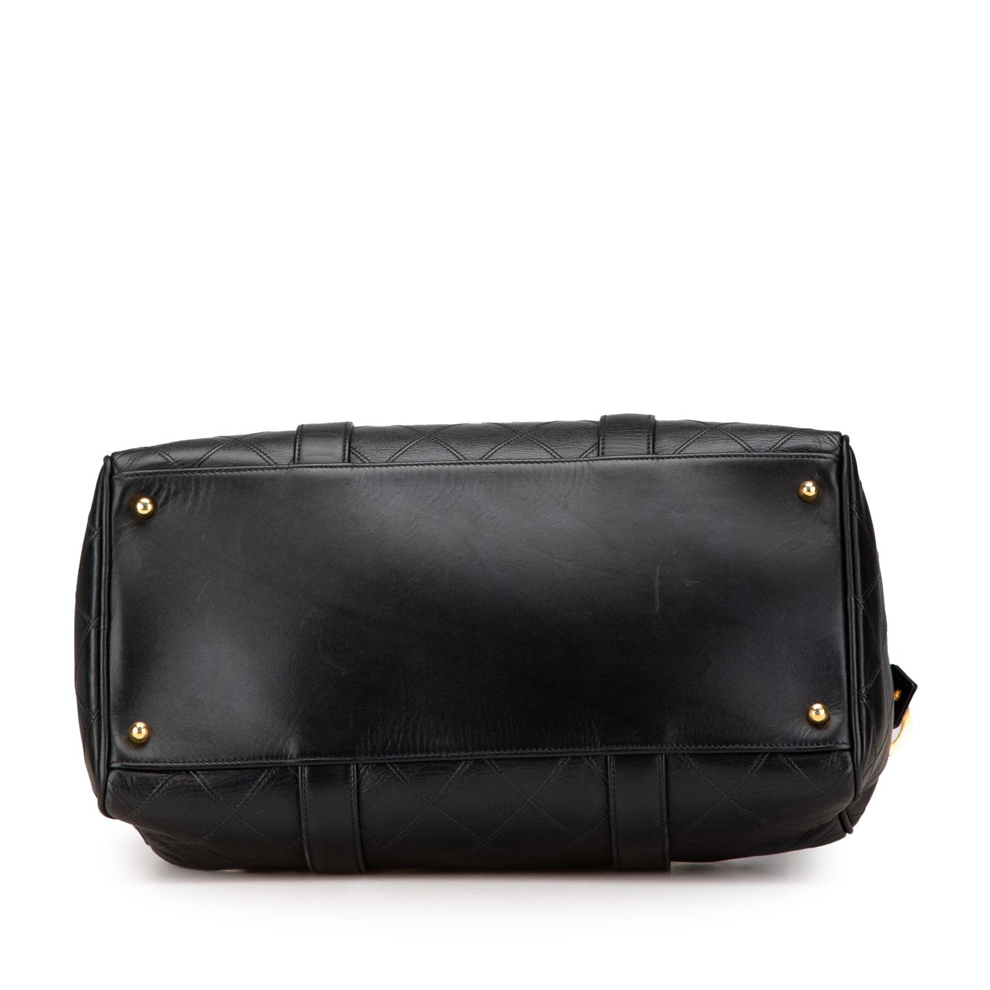 Black Chanel Medium Diamond Stitch Lambskin Satchel
