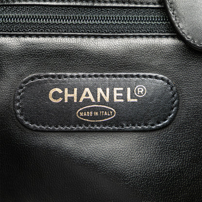 Black Chanel Medium Diamond Stitch Lambskin Satchel