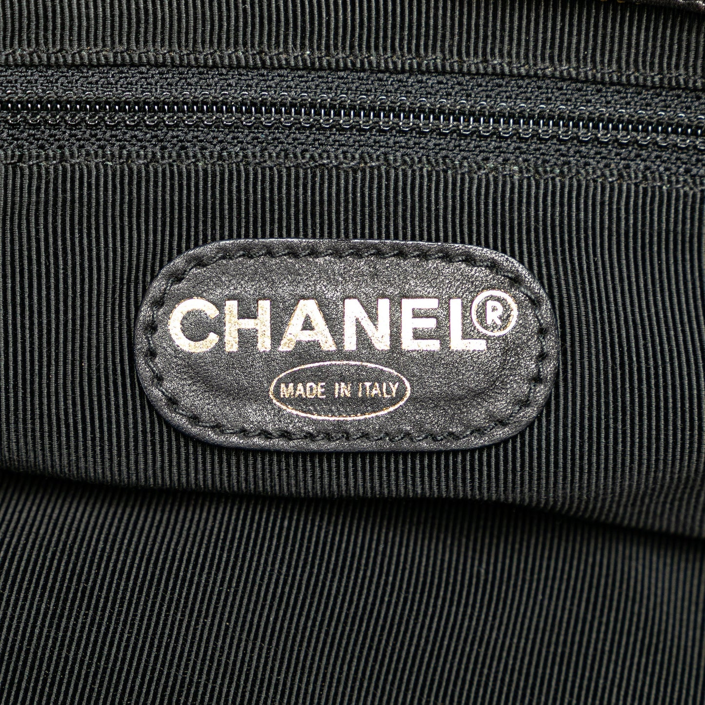 Black Chanel CC Lambskin Chain Tote
