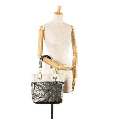 Gray Chanel Small Bicolor Paris-Biarritz Tote