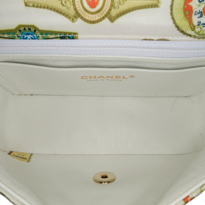 Chanel Sac Mini Rectangular Classic Printed Satin Cuba Single Flap