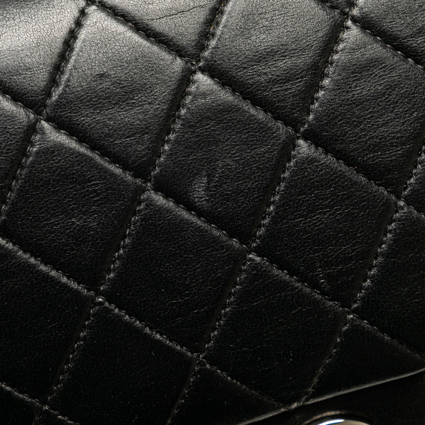 Black Chanel Medium Classic Lambskin Double Flap Shoulder Bag