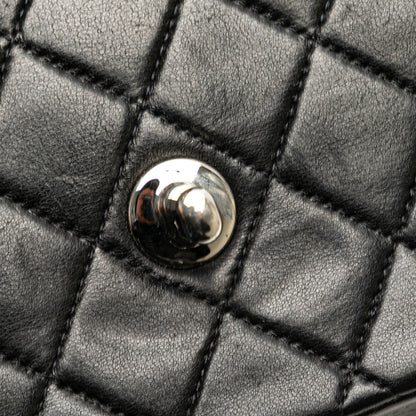 Black Chanel Medium Classic Lambskin Double Flap Shoulder Bag