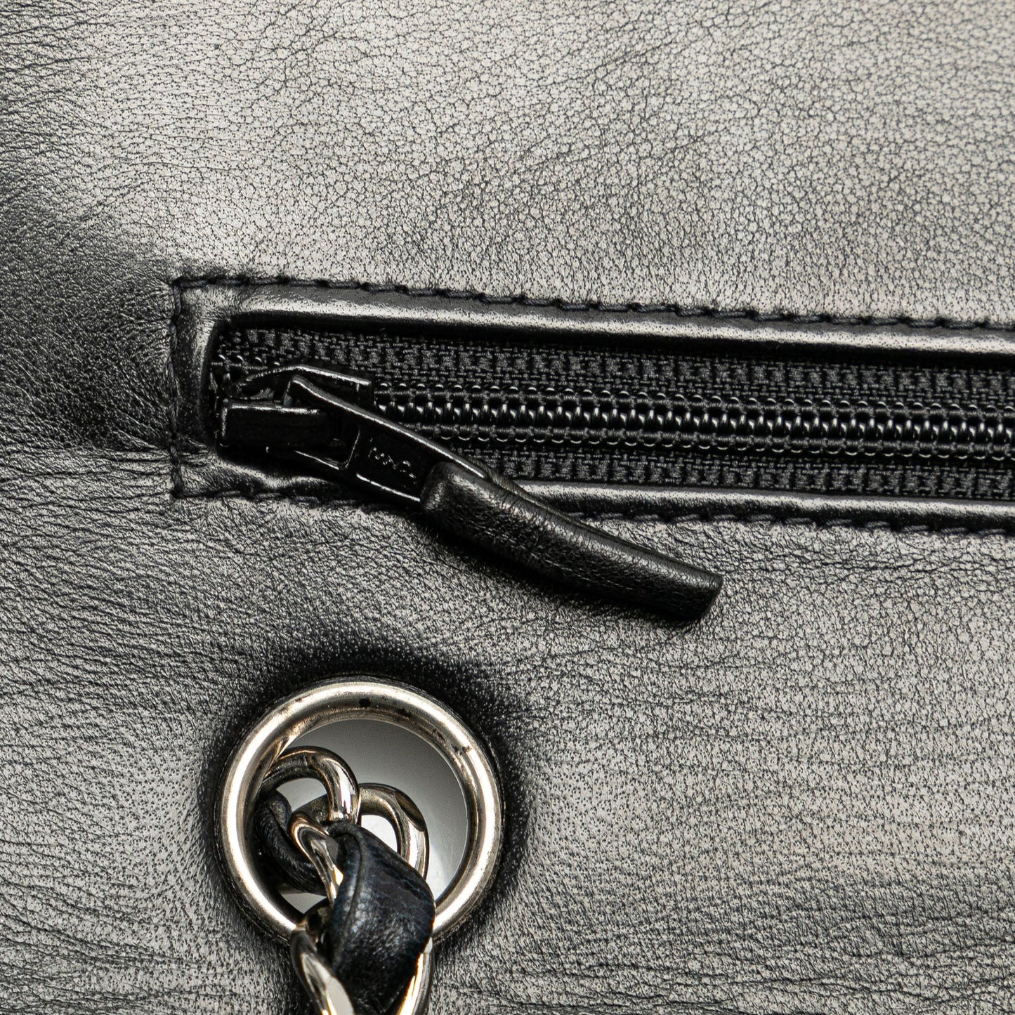 Black Chanel Medium Classic Lambskin Double Flap Shoulder Bag