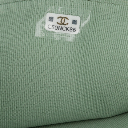 Green Chanel Lambskin 19 Clutch with Chain Satchel