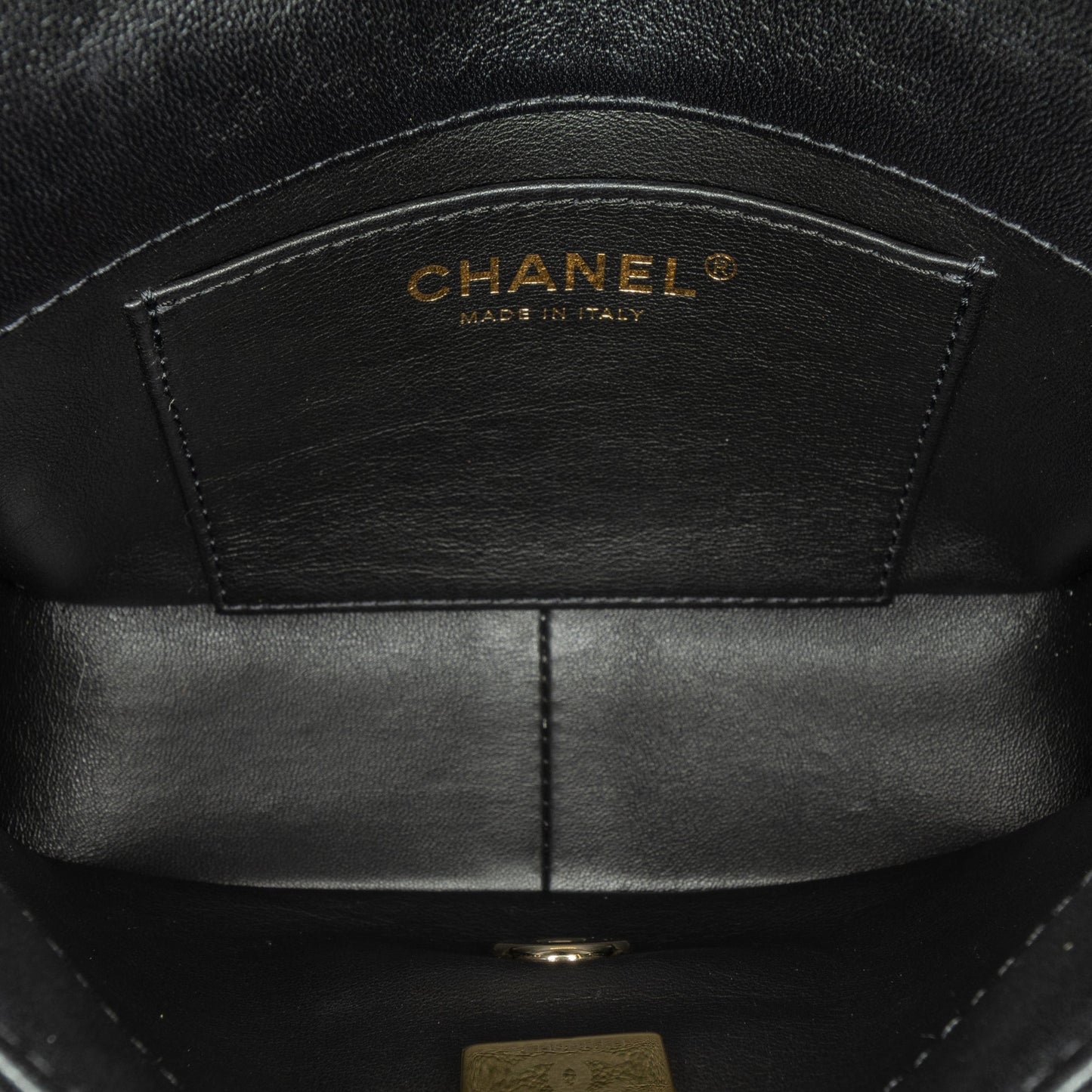 Black Chanel Mini Quilted Lambskin Multi Chain Flap Crossbody Bag