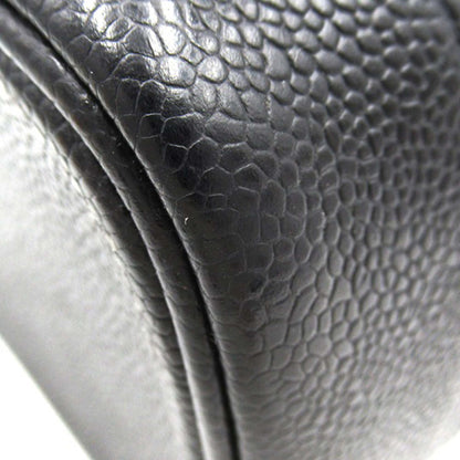 Black Chanel CC Caviar Vanity Case