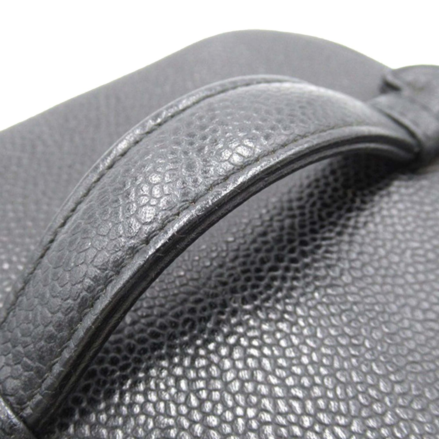 Black Chanel CC Caviar Vanity Case