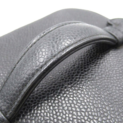 Black Chanel CC Caviar Vanity Case