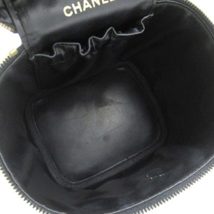 Black Chanel CC Caviar Vanity Case