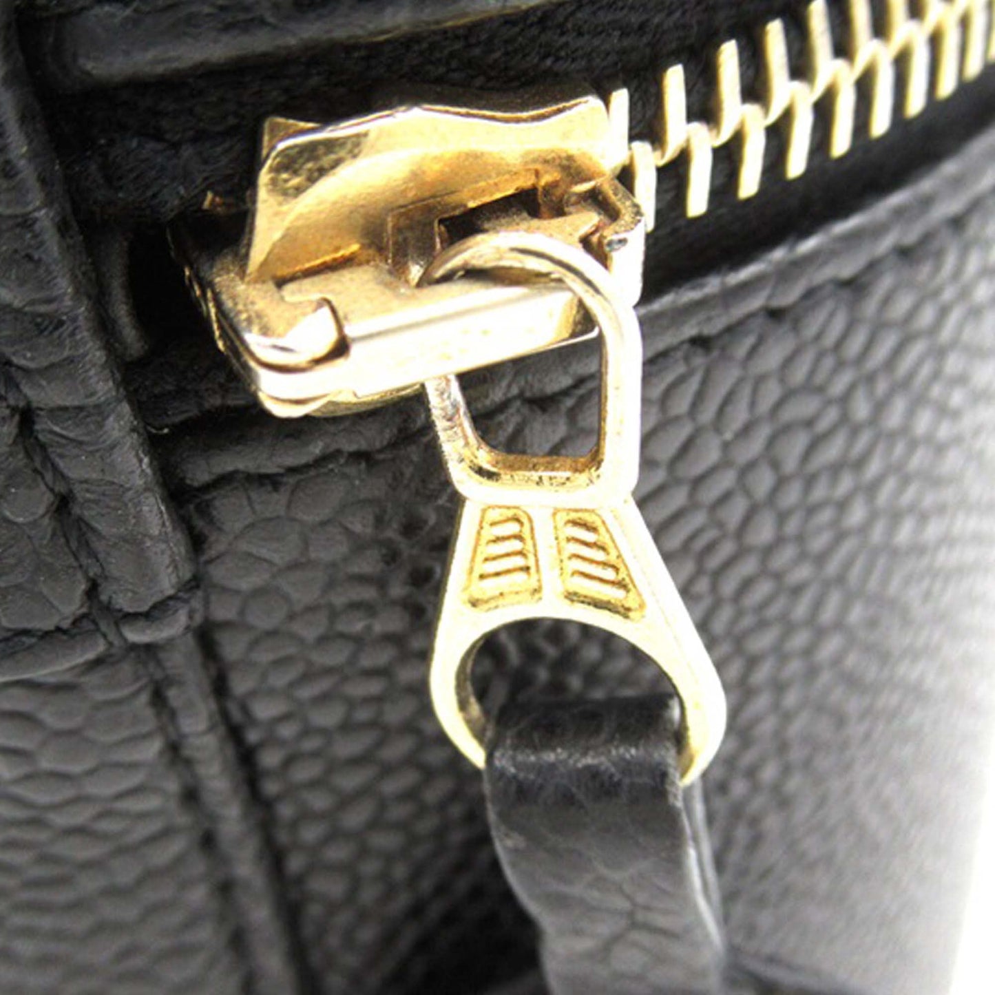 Black Chanel CC Caviar Vanity Case
