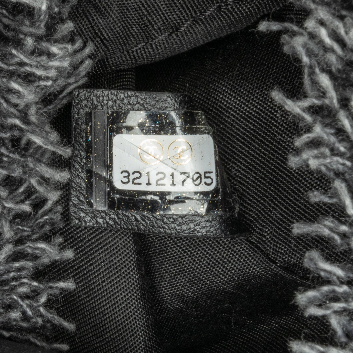 Gray Chanel Mini Denim Mood Bucket with Chain