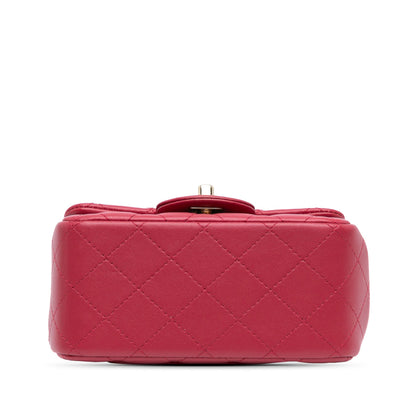 Chanel Sac Mini Square Classic Lambskin Single Flap